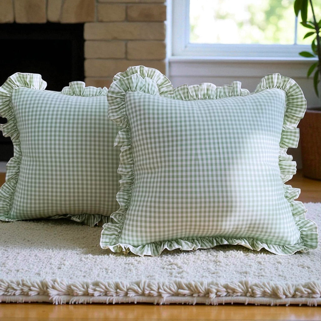 Hand Printed Cotton Cushion Cover – Boho Home Décor Pillow