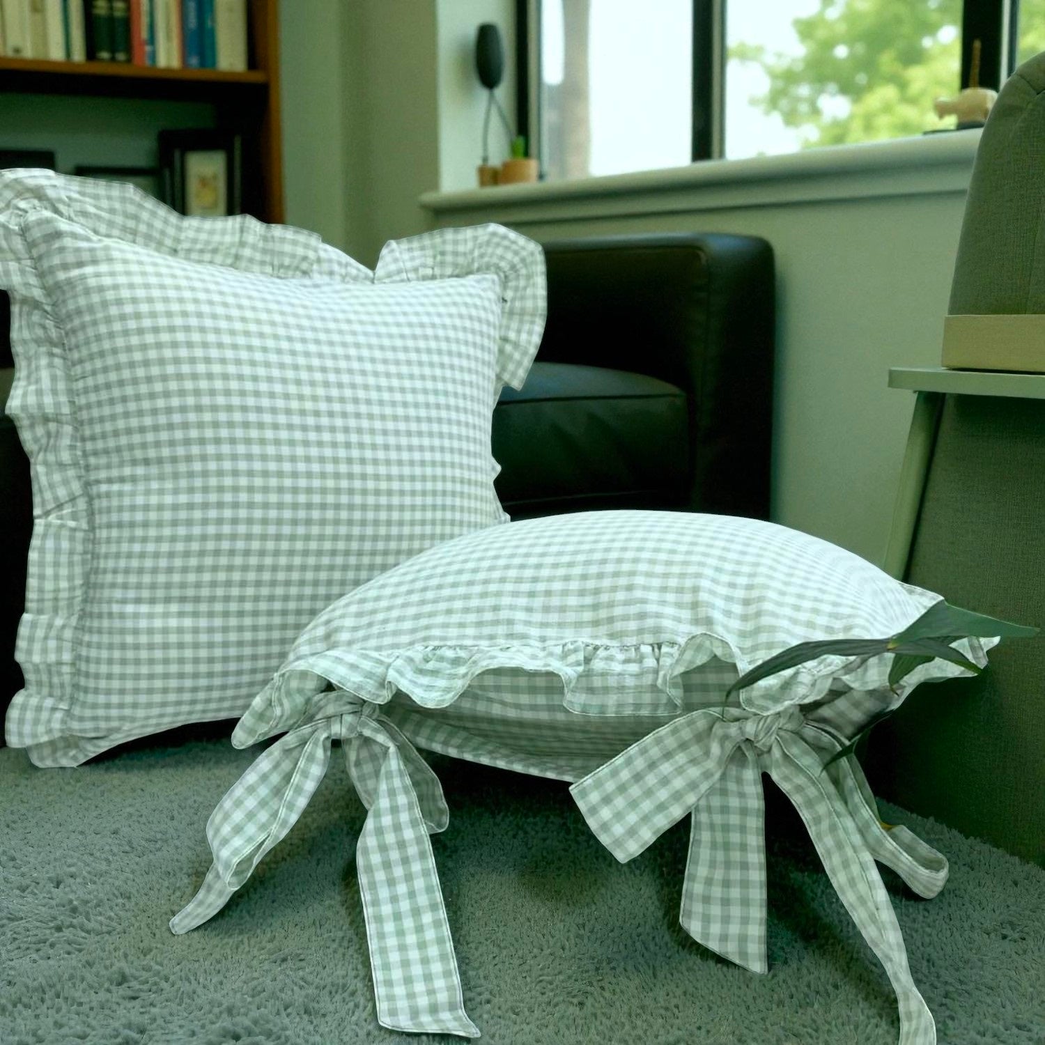 Hand Printed Cotton Cushion Cover – Boho Home Décor Pillow