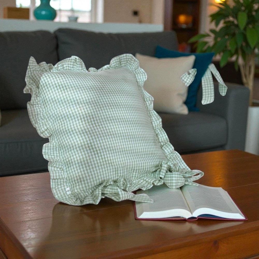 Hand Printed Cotton Cushion Cover – Boho Home Décor Pillow