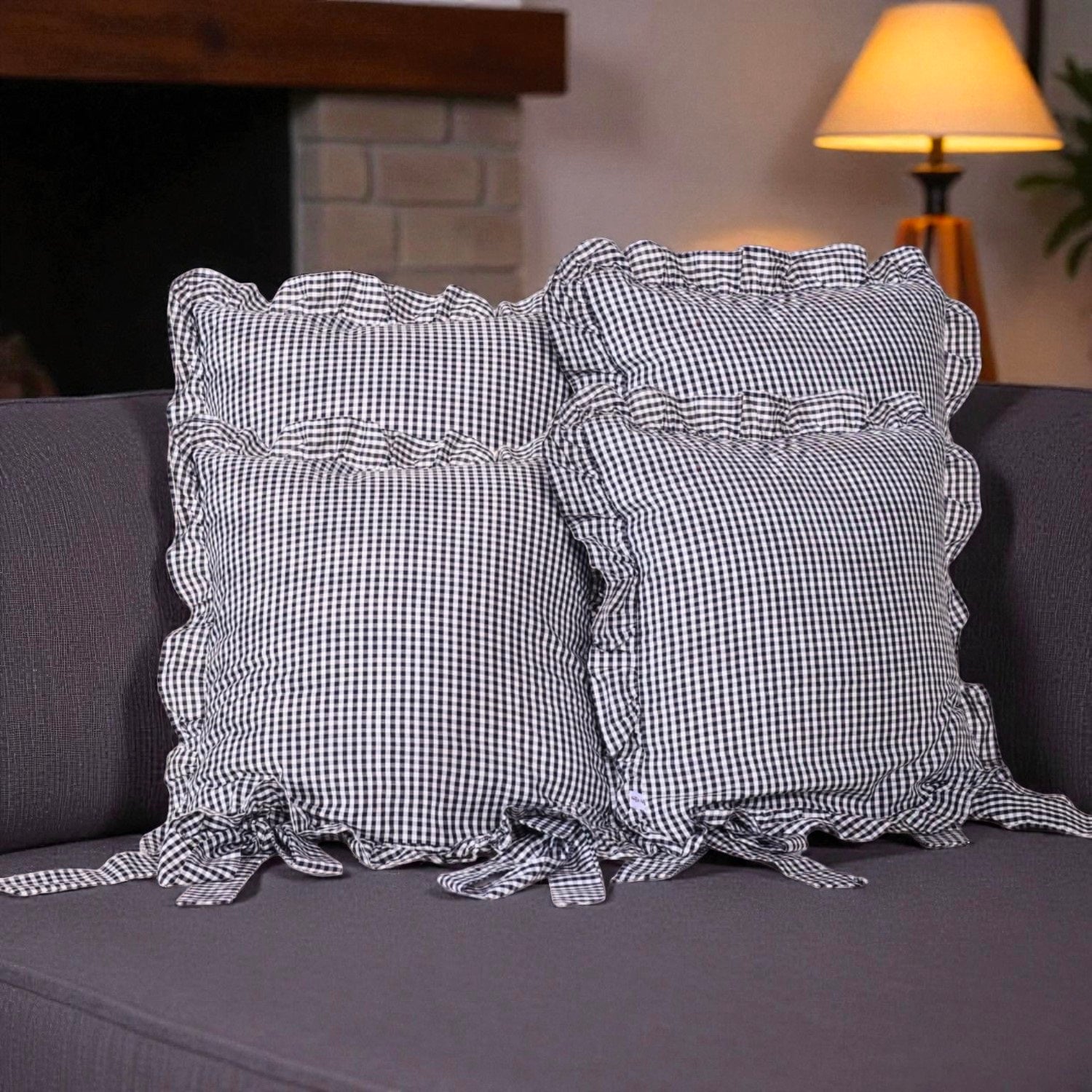 100% Pure Cotton Cushion Cover – Handmade Indian Pillowcase
