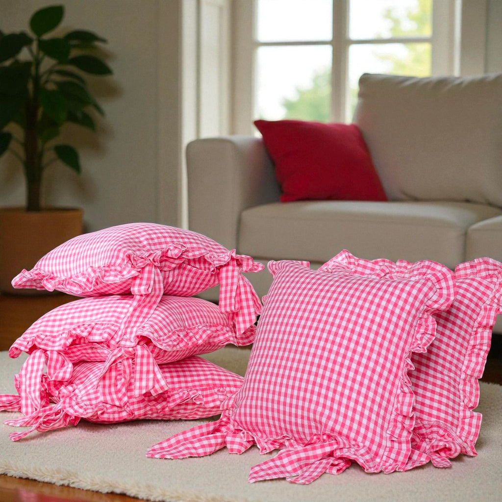 Soft Cotton Cushion Cover – Decorative Throw Pillow for Living Room