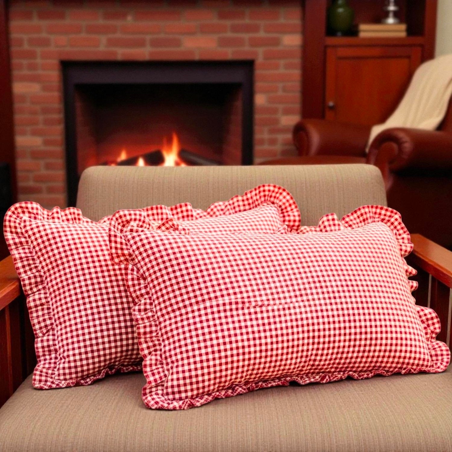 Handmade Cotton Cushion Cover – Ethnic Print Design Throw Pillow Cases