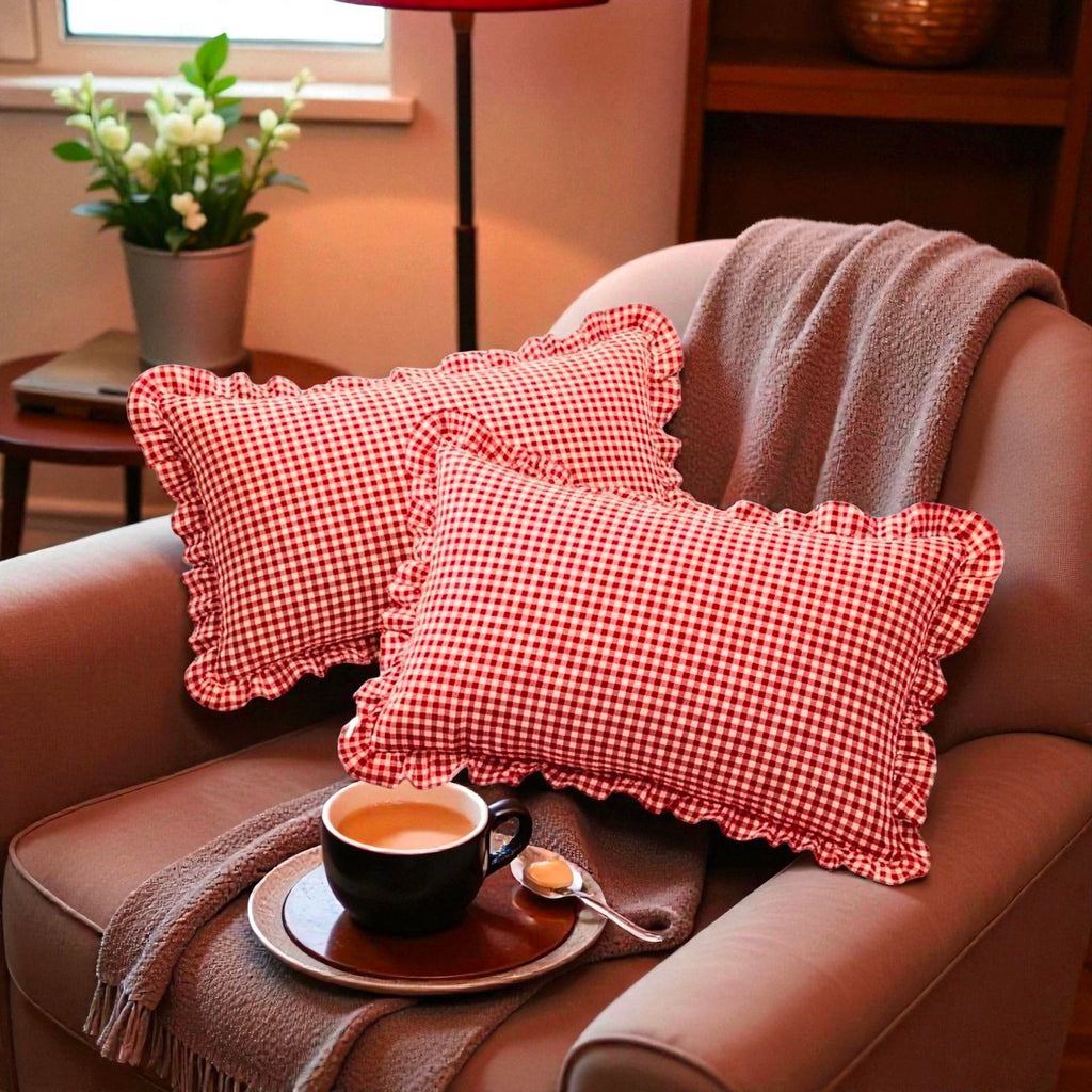 Handmade Cotton Cushion Cover – Ethnic Print Design Throw Pillow Cases