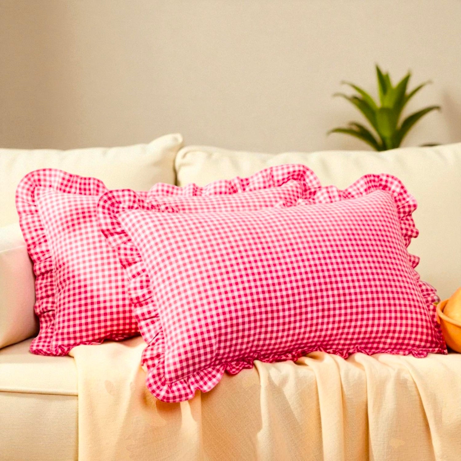 Cotton Printed Throw Pillow Cushion Cover Natural Cotton Cushion Cover – Sustainable Home Styling Pack Of 1