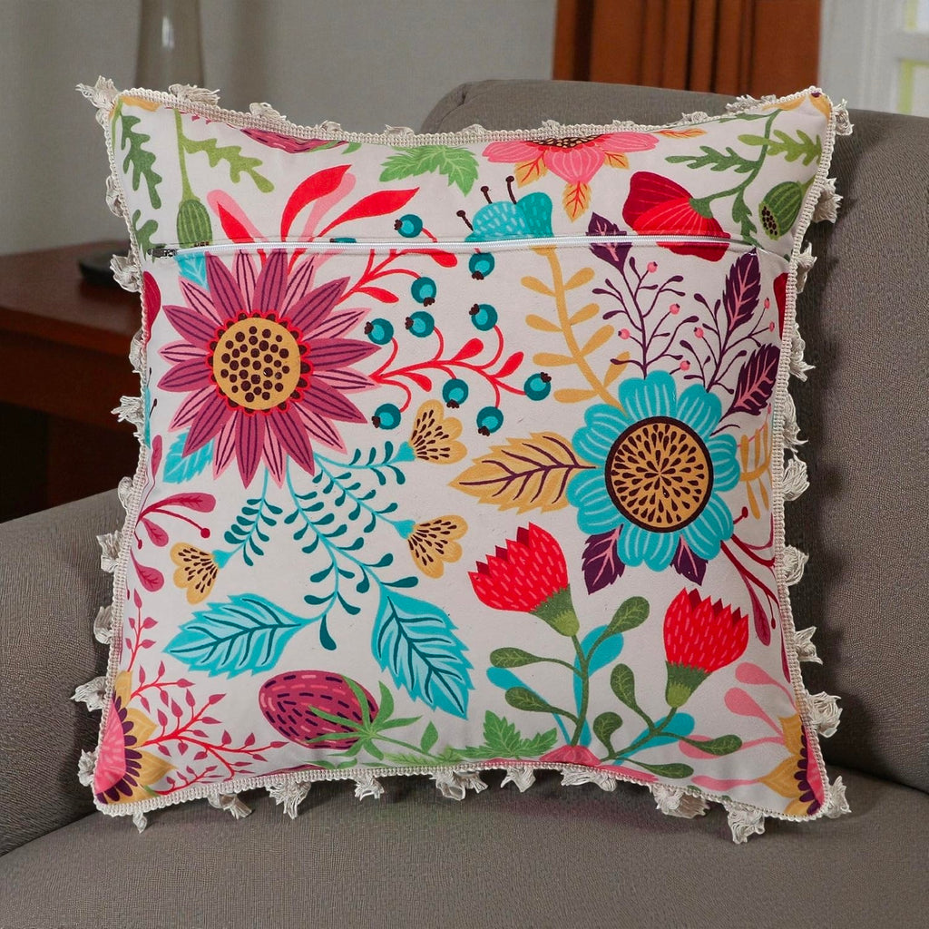 Indian Cotton Printed Cushion Cover – Traditional Indian Home Accent Pack Of 1