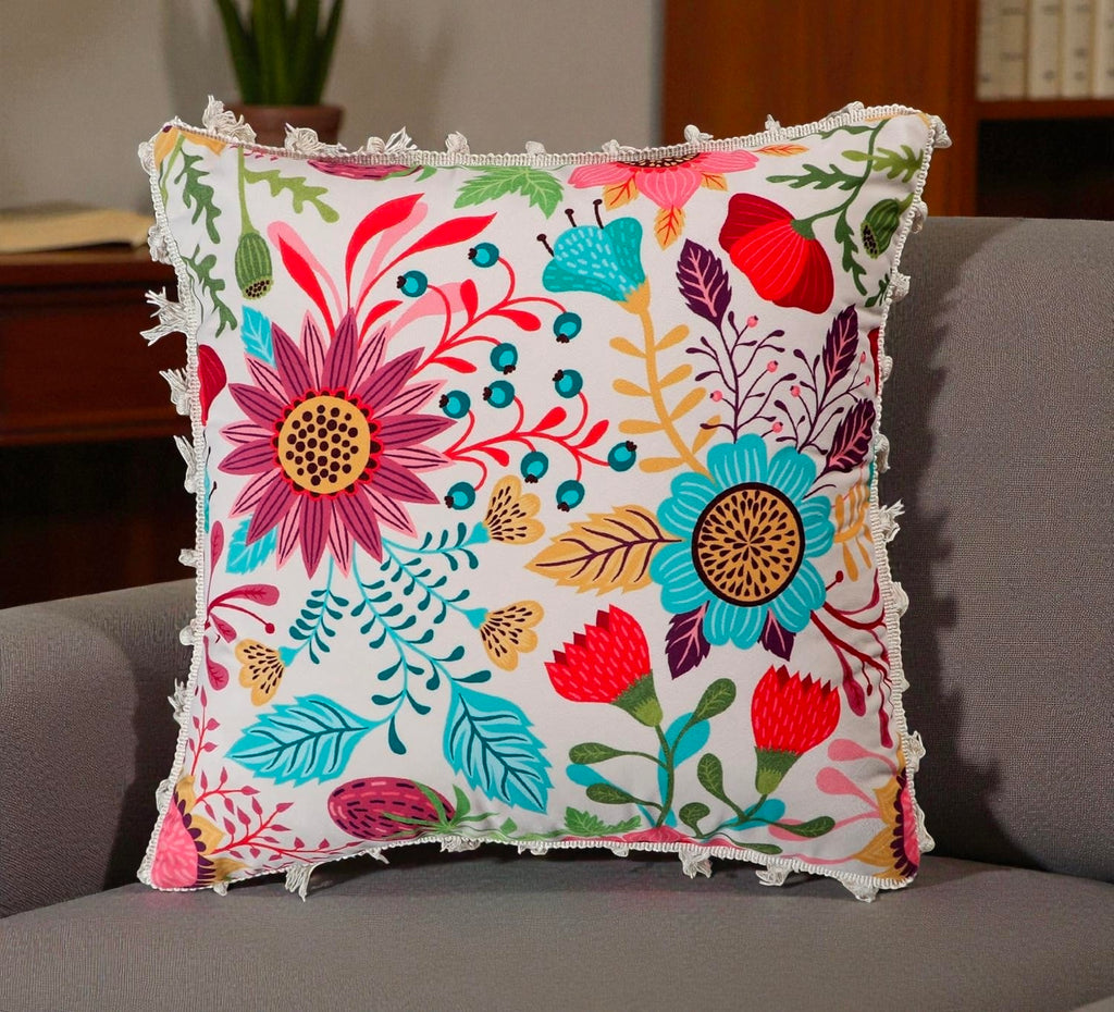 Indian Cotton Printed Cushion Cover – Traditional Indian Home Accent Pack Of 1