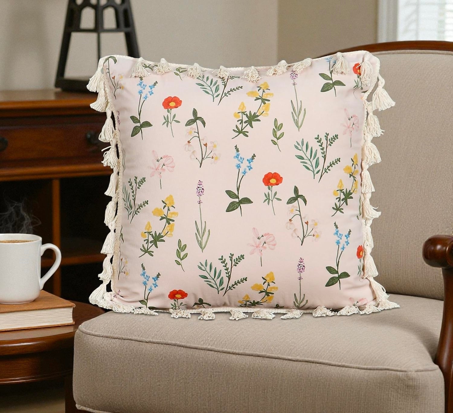 Luxury Cotton Cushion Cover – Handcrafted Boho Style Pack Of 1