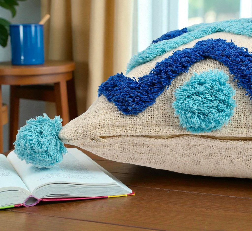 Handmade Cushion Cover Cotton Sofa Decorative Cushion Pillow Cover Cushion Case Pack Of 1