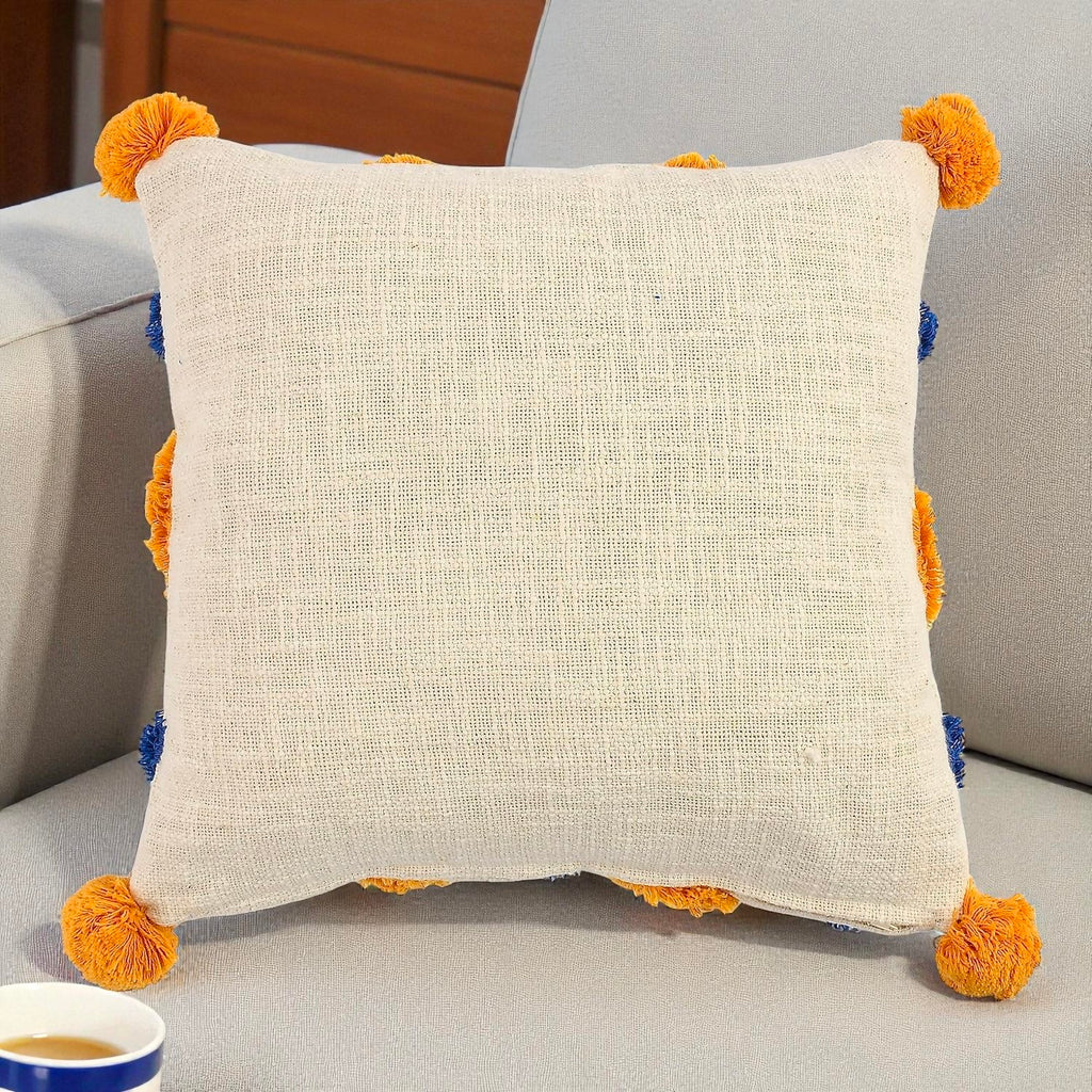 Handmade Cushion Cover Cotton Sofa Decorative Premium Cotton Cushion Cover – Modern Minimalist Home Décor Pack Of 1