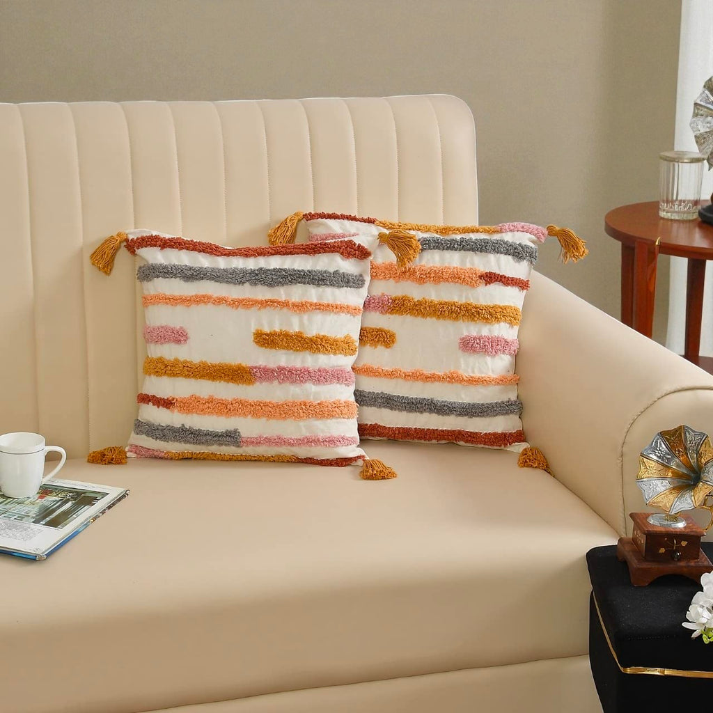 Traditional Indian Cotton Cushion Cover Ethnic Decor Pack Of 1