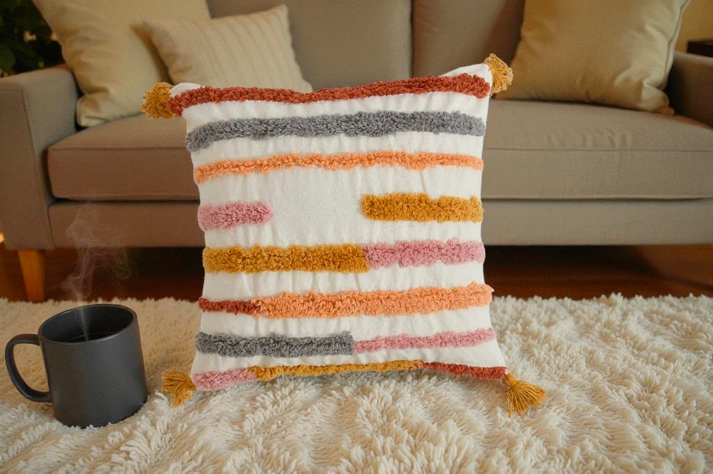 Traditional Indian Cotton Cushion Cover Ethnic Decor Pack Of 1