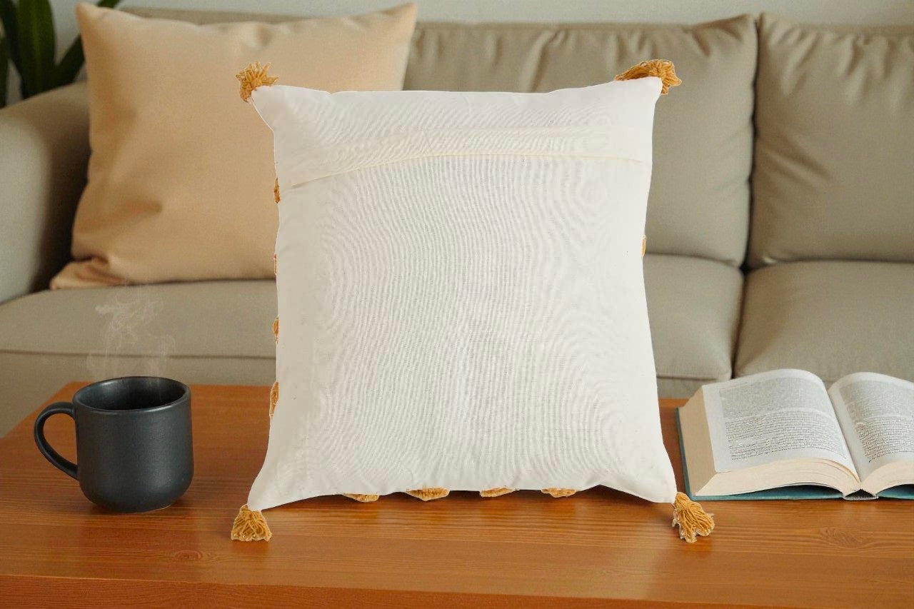 Embroidered Handmade Suzani Premium Cotton Cushion Cover Pack Of 1