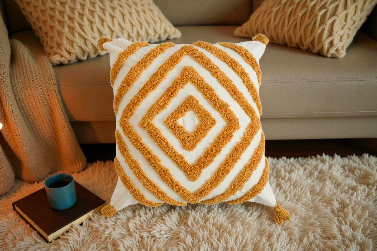 Embroidered Handmade Suzani Premium Cotton Cushion Cover Pack Of 1