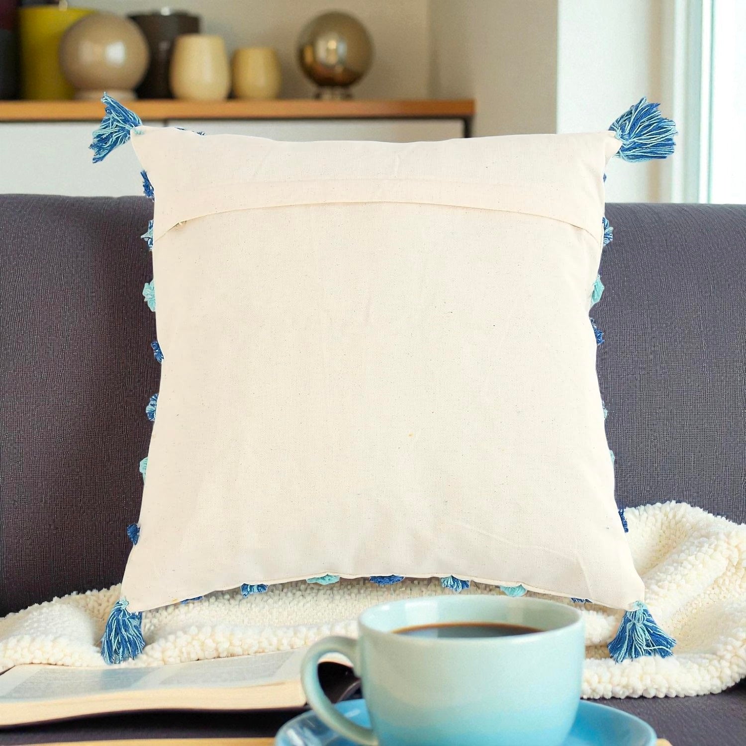 Embroidered Handmade Cotton Cushion Cover Decorative Cushion Pillow Cover Cushion Case Pack Of 1