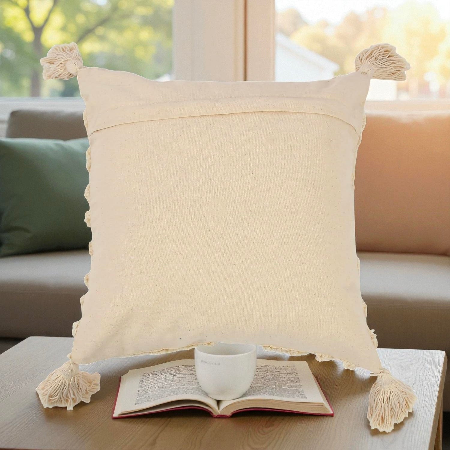 Handmade Cotton Cushion Cover Decorative Cushion Pillow Cover Cushion Case Pack Of 1