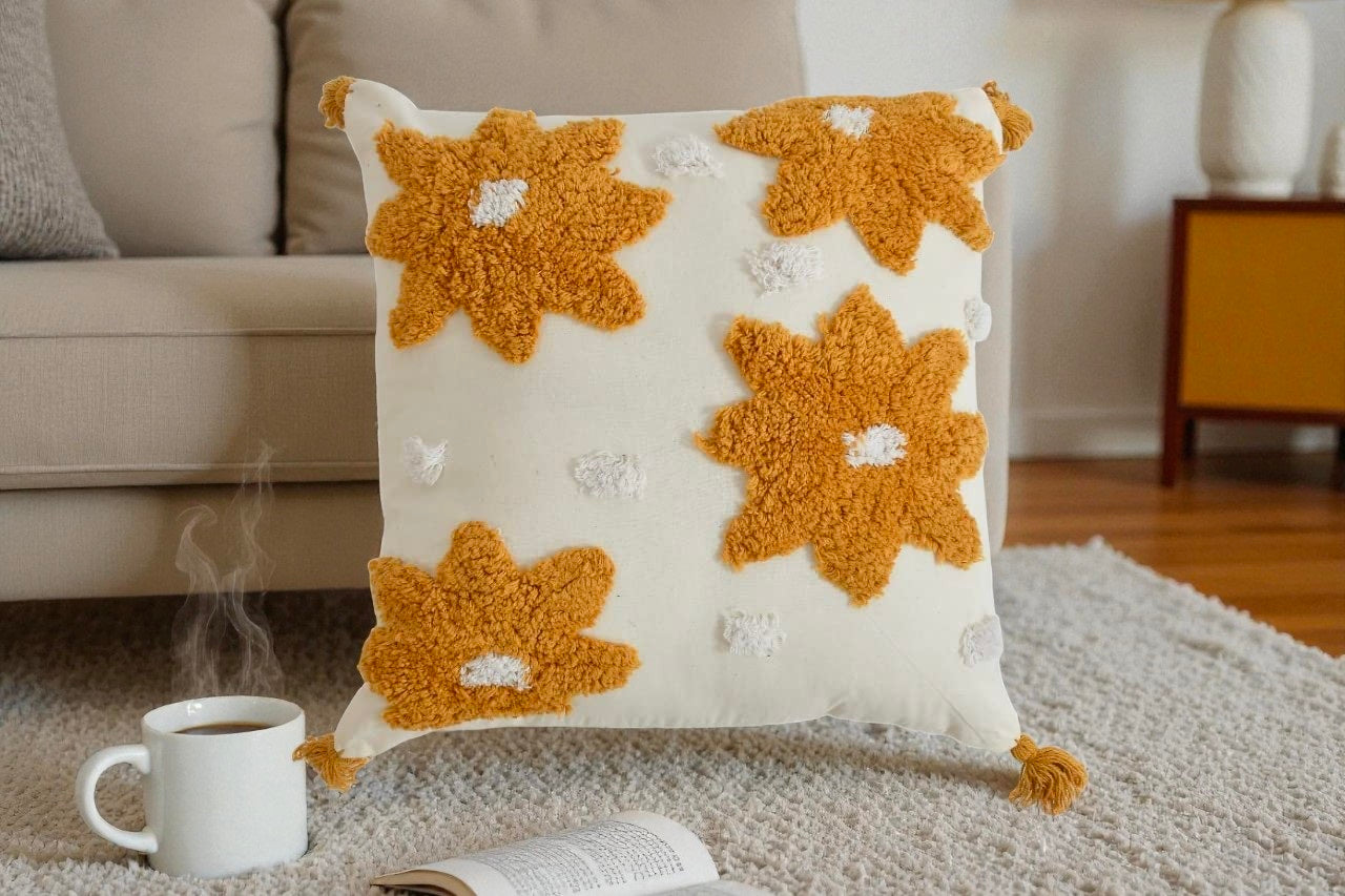 Embroidered Handmade Suzani Cushion Cover Cotton Sofa Decorative Cushion Pillow Cover