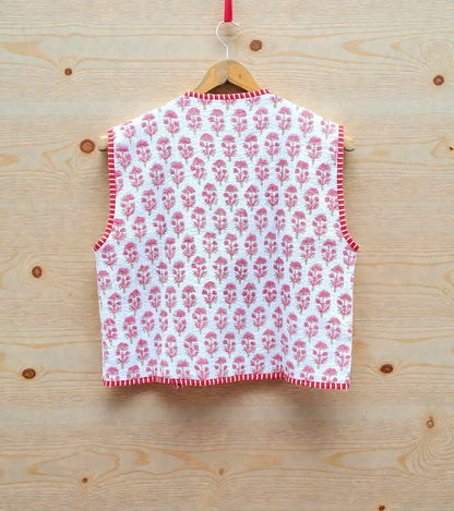 Handmade Quilted Cotton Jacket Reversible Coat