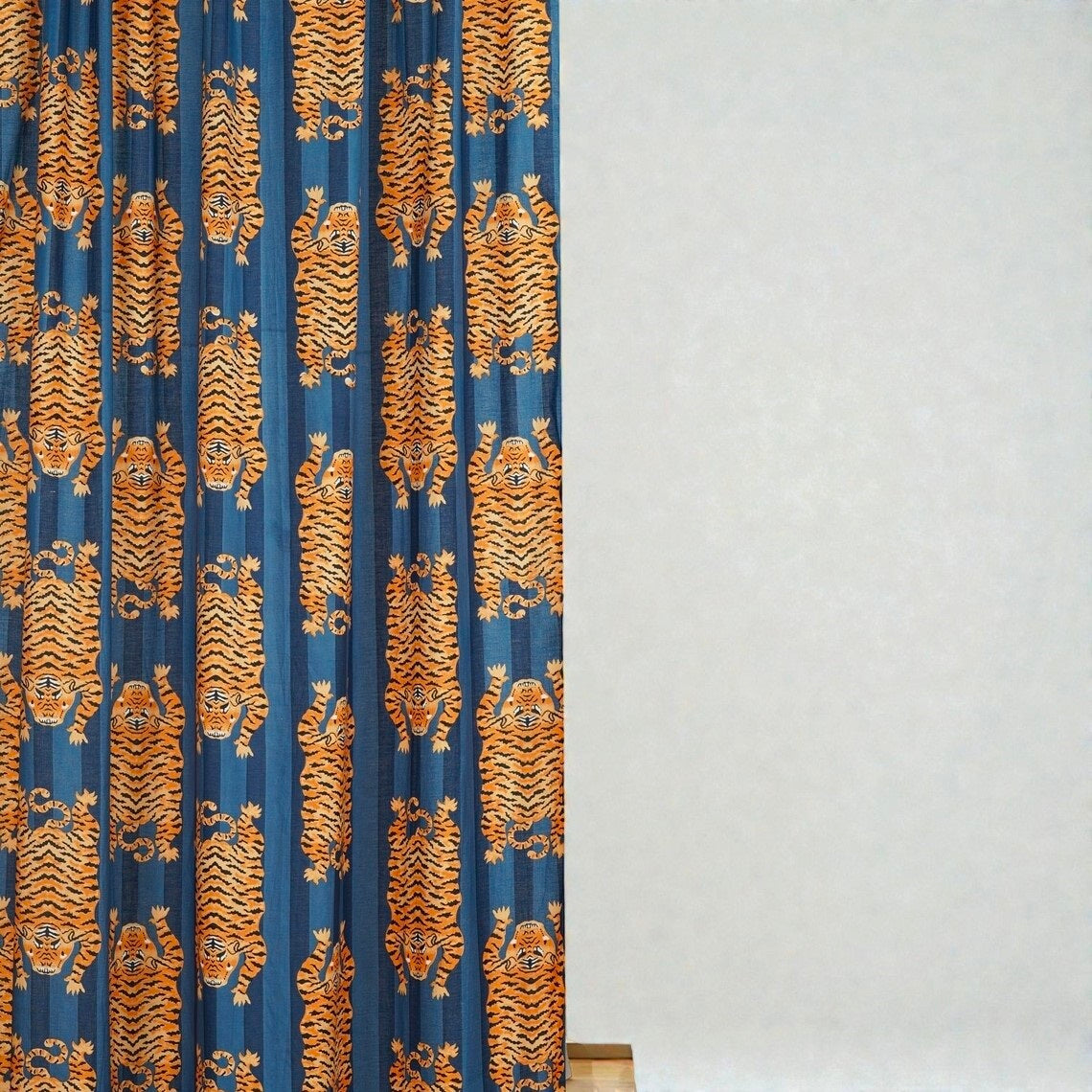 Pure Cotton Block Print Curtains – Breathable & Eco-Friendly Fabric