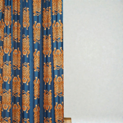 Pure Cotton Block Print Curtains – Breathable & Eco-Friendly Fabric