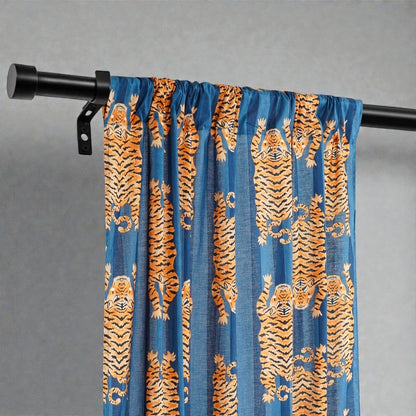 Pure Cotton Block Print Curtains – Breathable & Eco-Friendly Fabric