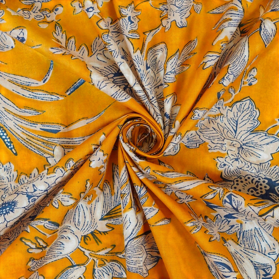 Boho Cotton Block Print Curtains – Handmade Window Treatment