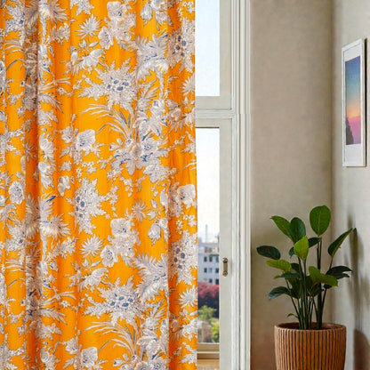 Boho Cotton Block Print Curtains – Handmade Window Treatment