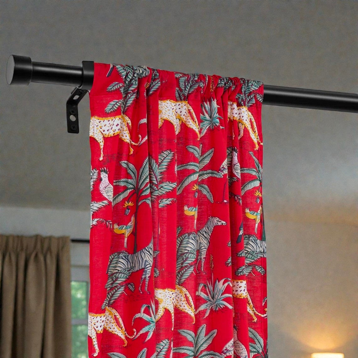 Ethnic Indian Block Print Curtains – 100% Cotton Window Panels