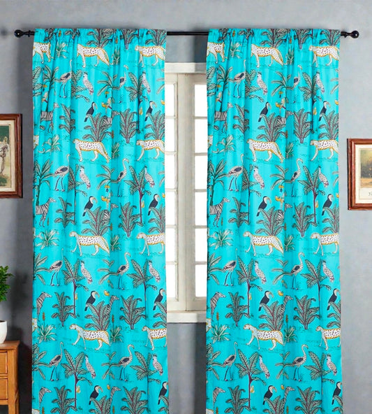 Ethnic Indian Block Print Curtains – 100% Cotton Window Panels (Copy)