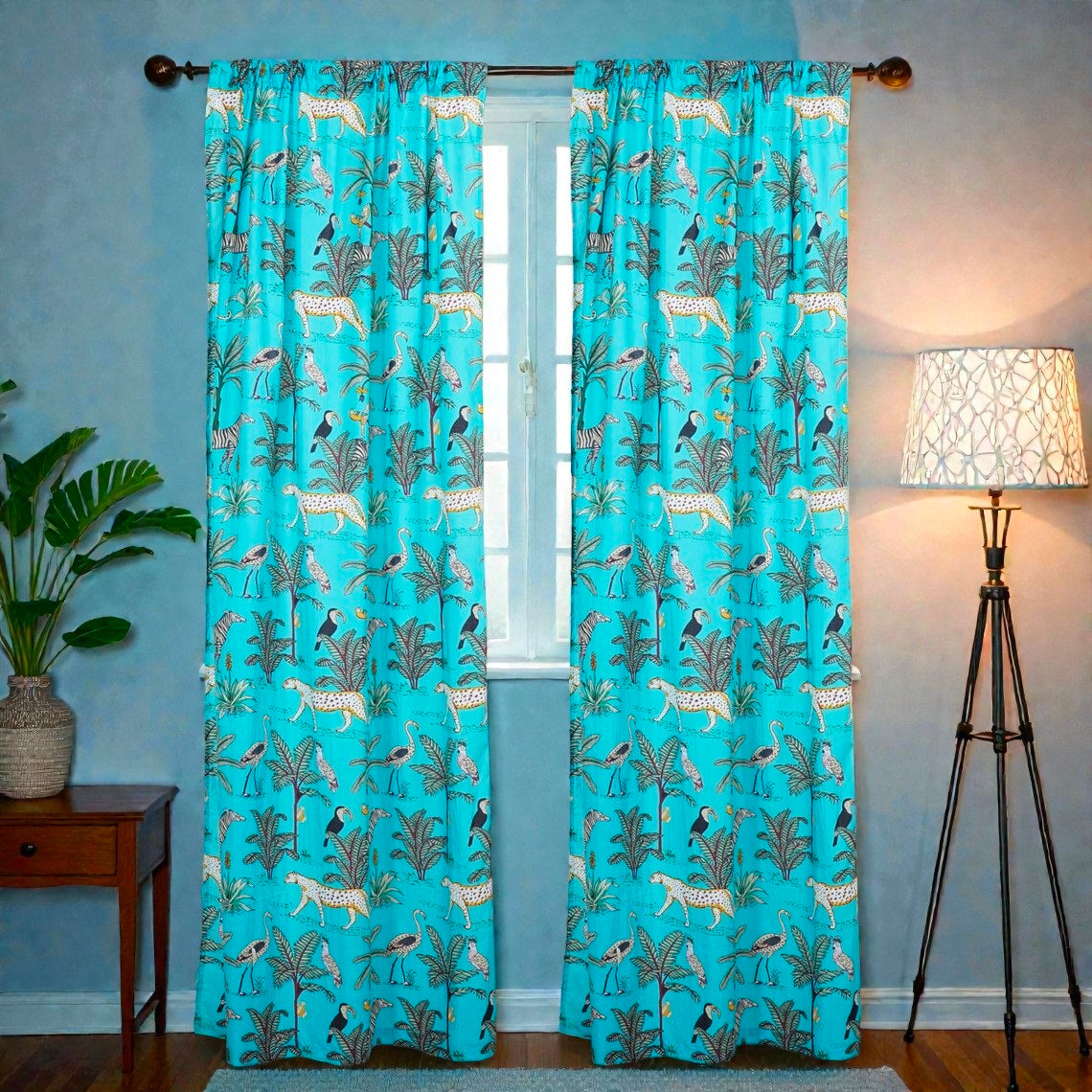Ethnic Indian Block Print Curtains – 100% Cotton Window Panels (Copy)