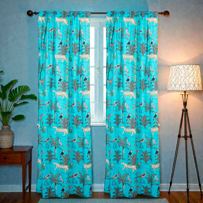 Ethnic Indian Block Print Curtains – 100% Cotton Window Panels (Copy)