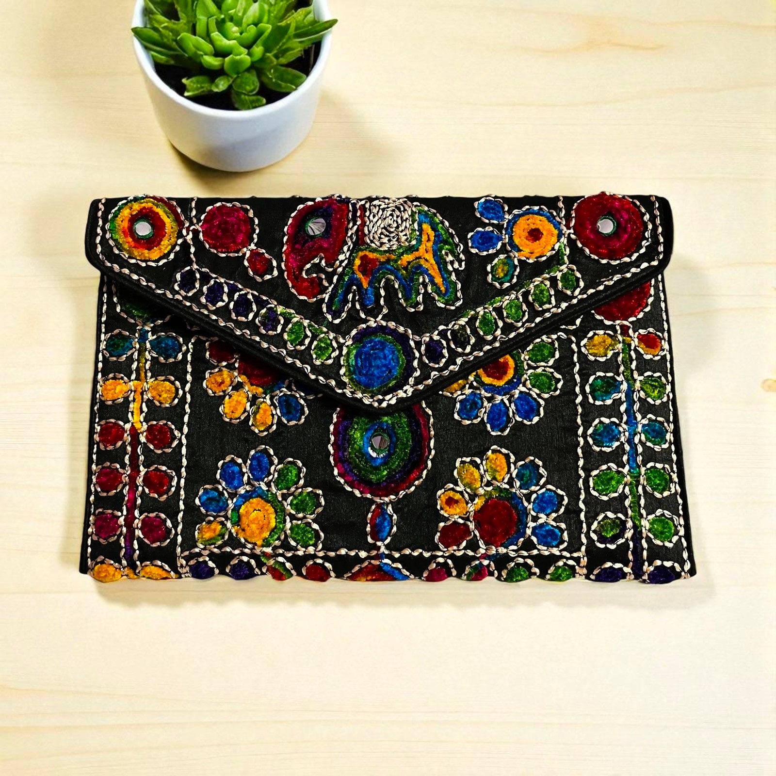 Cotton Clutch Bags Sling Bags Cross Body Bags for Women 30X20 Cm