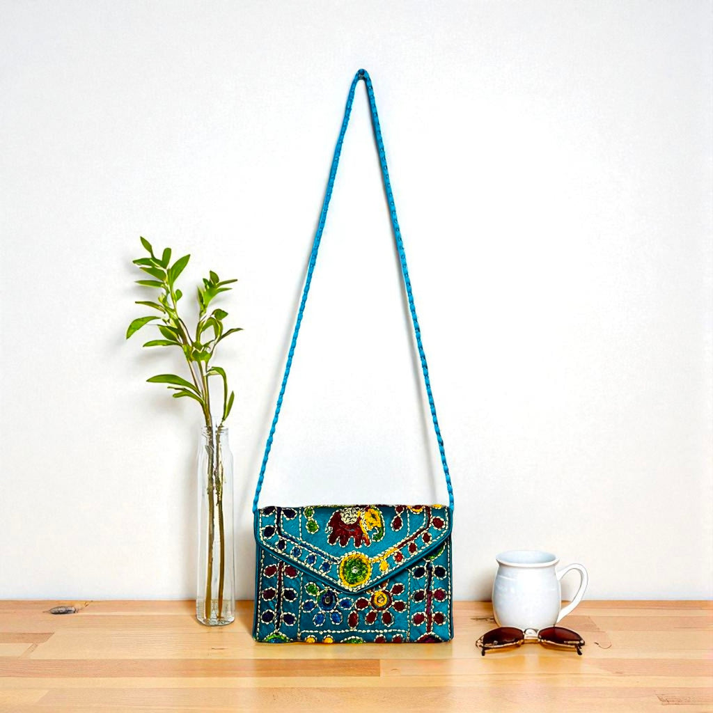 Clutch Bags Sling Bags Cross Body Bags for Women 30X20 Cm Indian Handmade