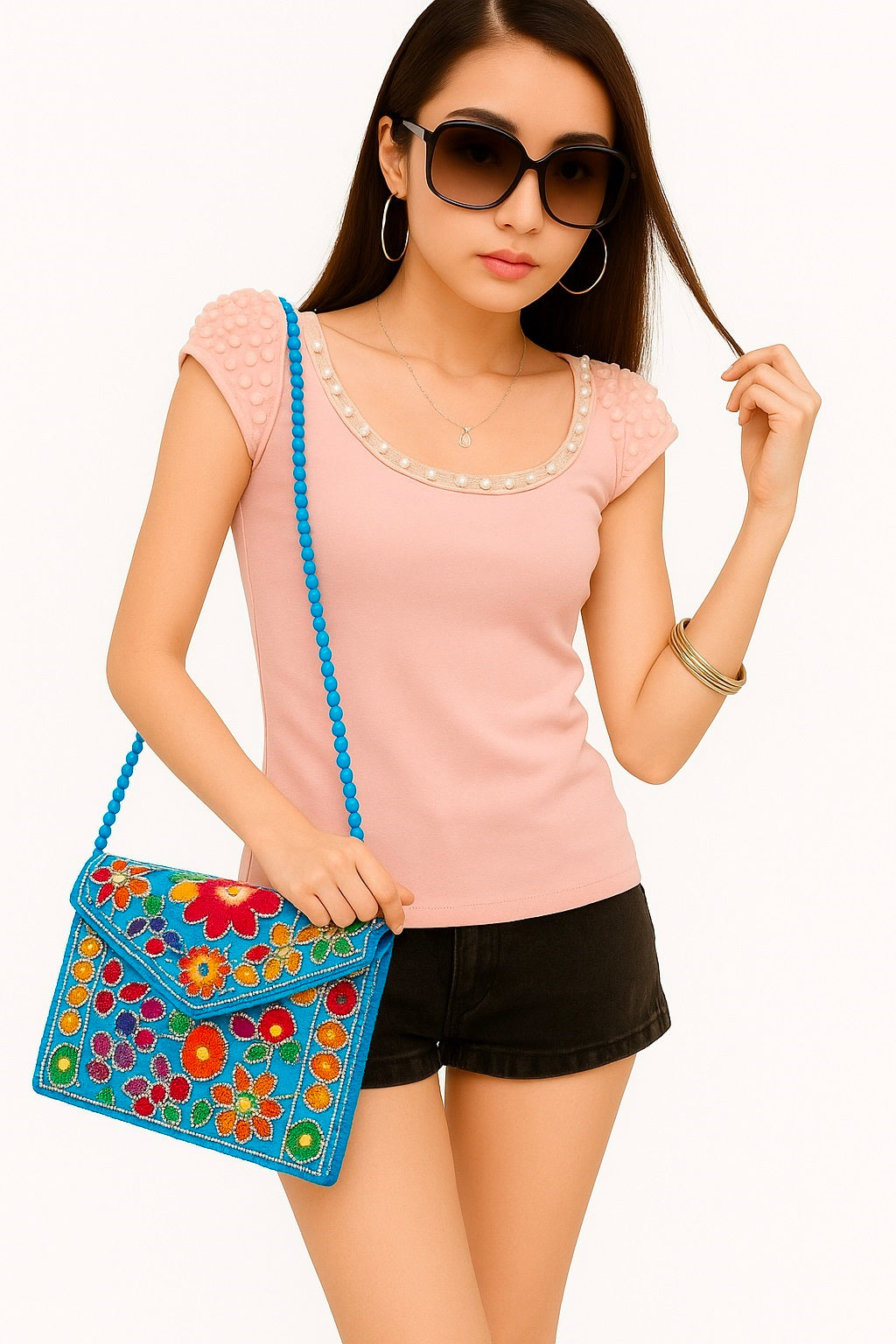 Clutch Bags Sling Bags Cross Body Bags for Women 30X20 Cm Indian Handmade