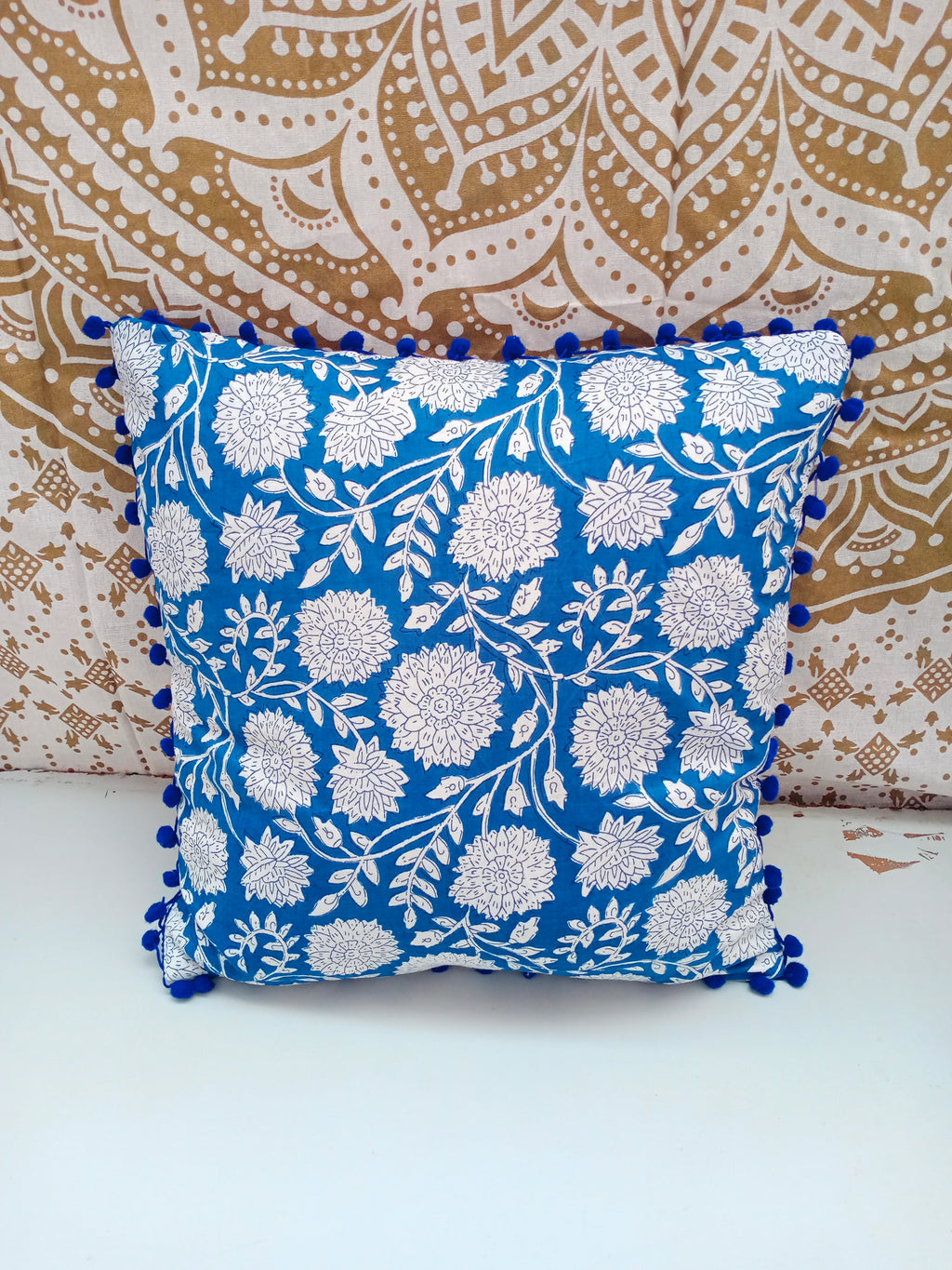 Hand Block Decorative Cushion Pillow Cover Cushion Case