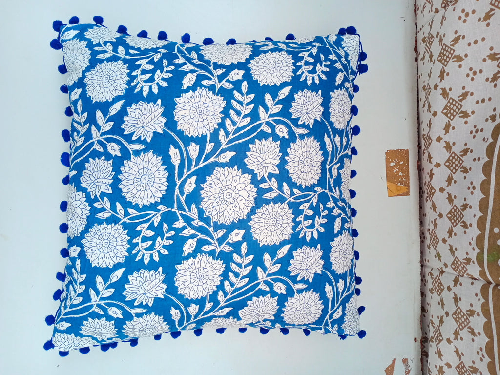 Hand Block Decorative Cushion Pillow Cover Cushion Case