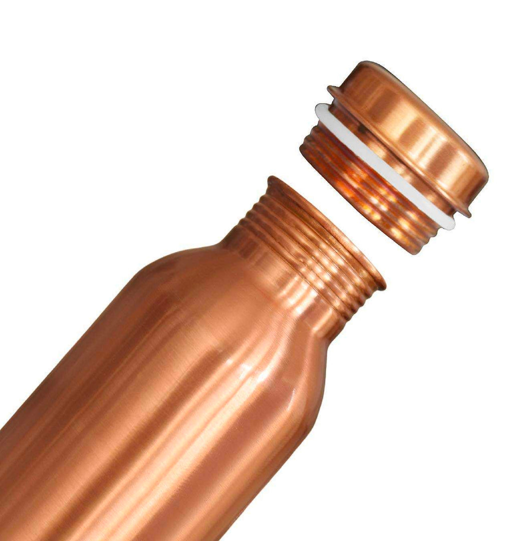 Copper Bottle (1000ml): 100% Pure BPA-Free Water Bottle | Copper-Infused Water | Leak Proof | Office Use | Boosts Immunity | Supports Digestive & Liver Health | Ayurveda Inspired