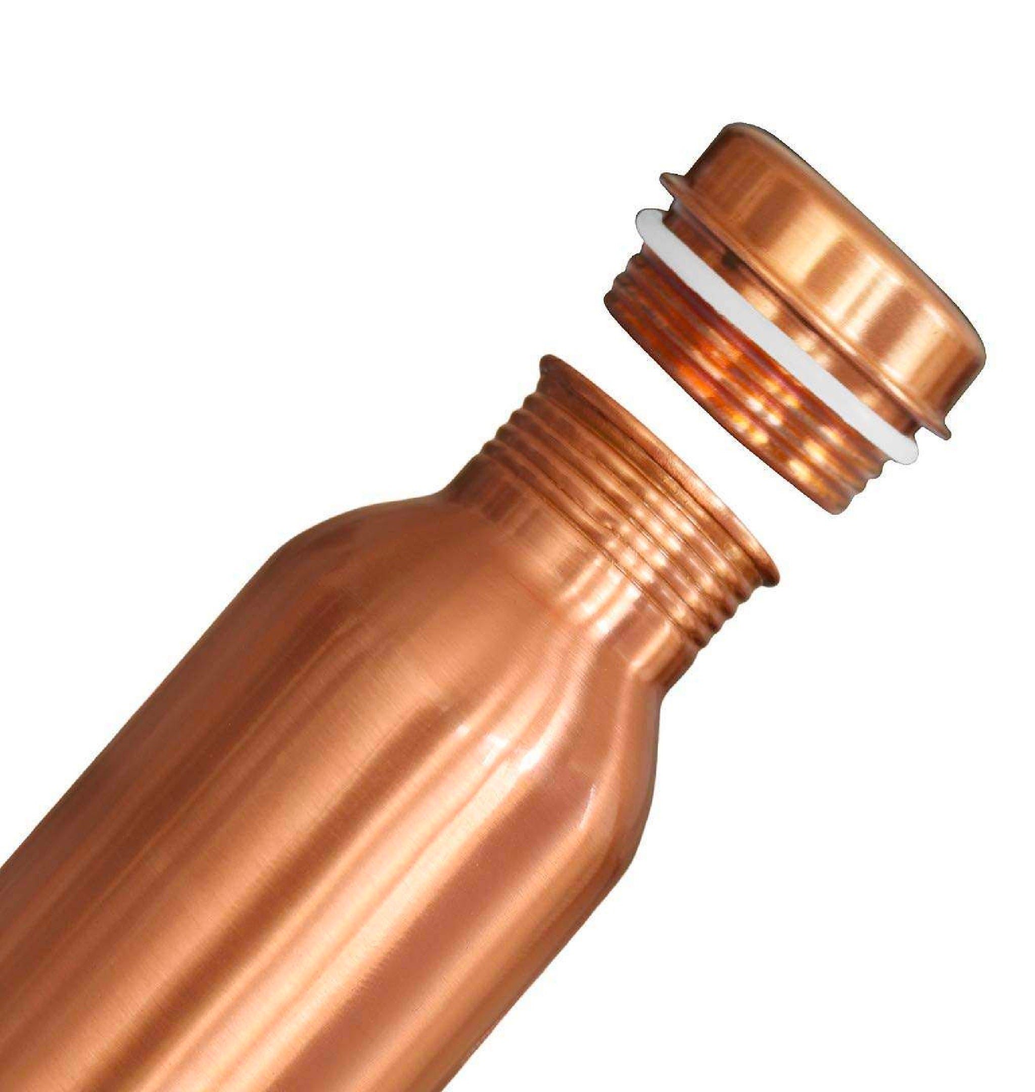 Copper Bottle (1000ml): 100% Pure BPA-Free Water Bottle | Copper-Infused Water | Leak Proof | Office Use | Boosts Immunity | Supports Digestive & Liver Health | Ayurveda Inspired