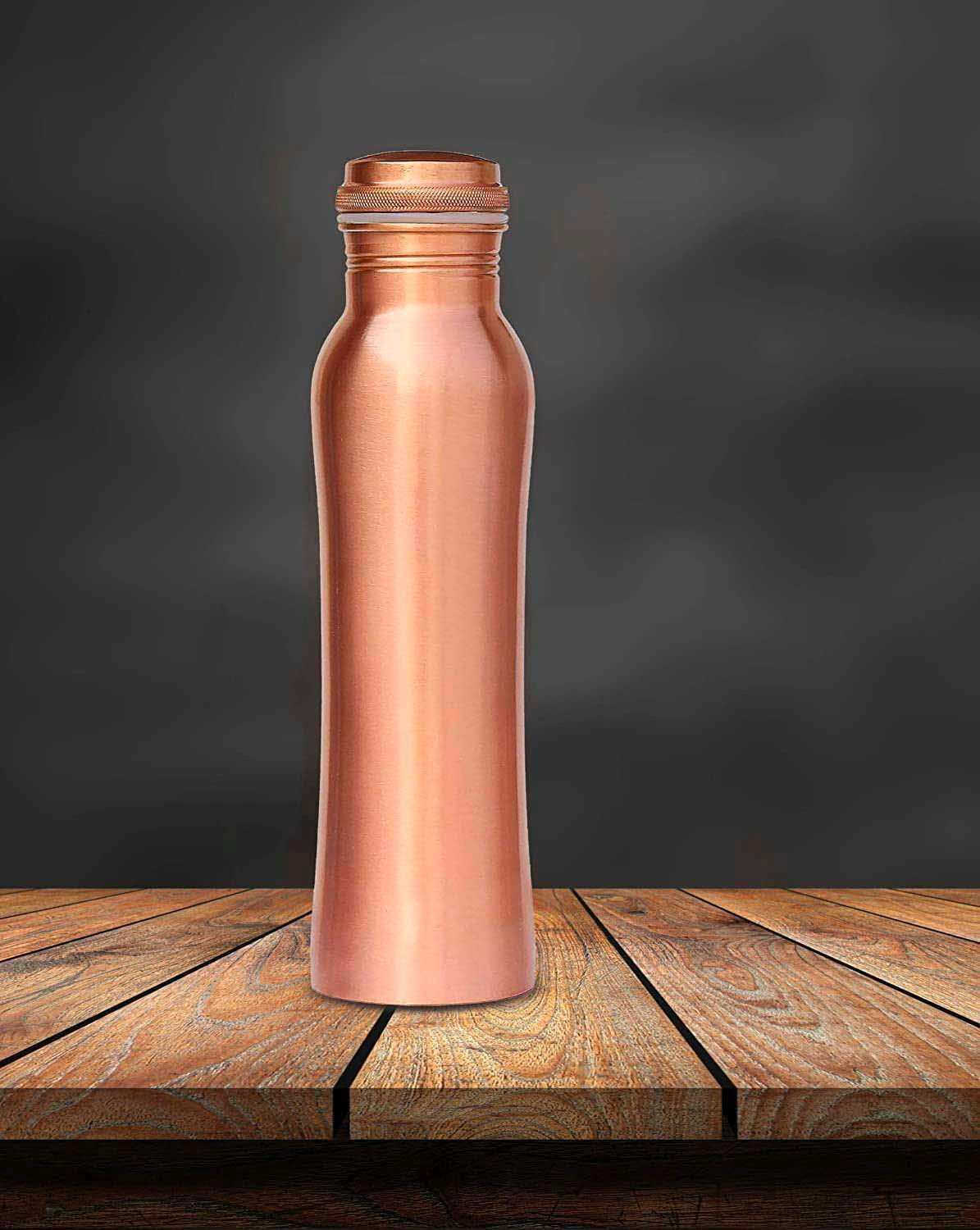 100% Pure Copper Bottle | Traditional Ayurvedic Design | Eco-Friendly Drinkware