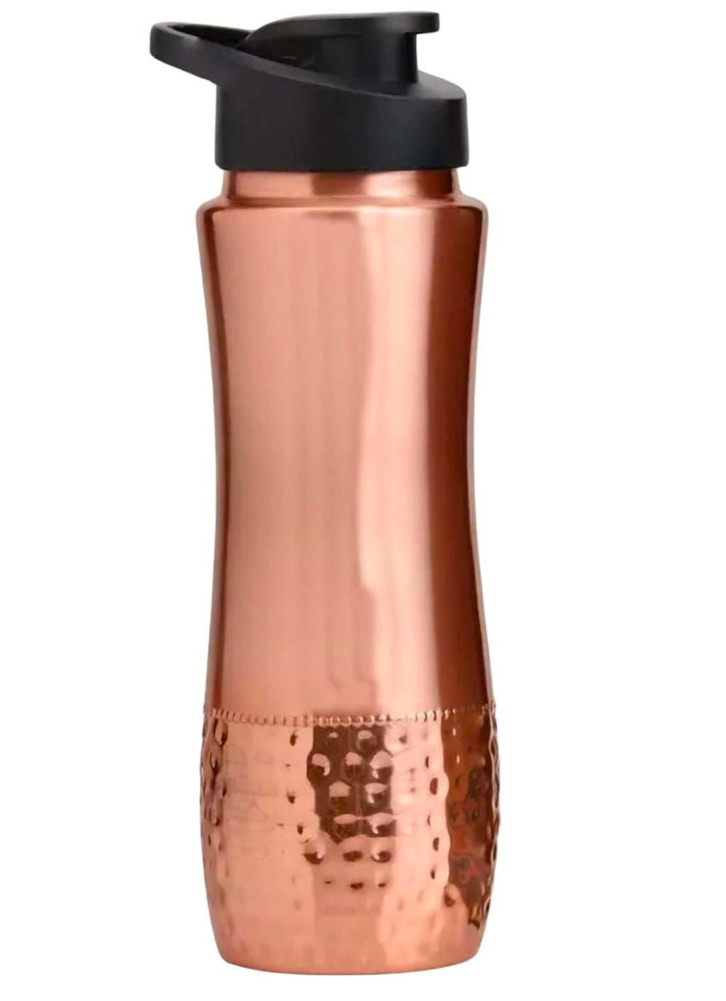 Luxury Copper Water Bottle Pure Copper Water Bottle for Drinking Water, 34 Oz Hammered Finish