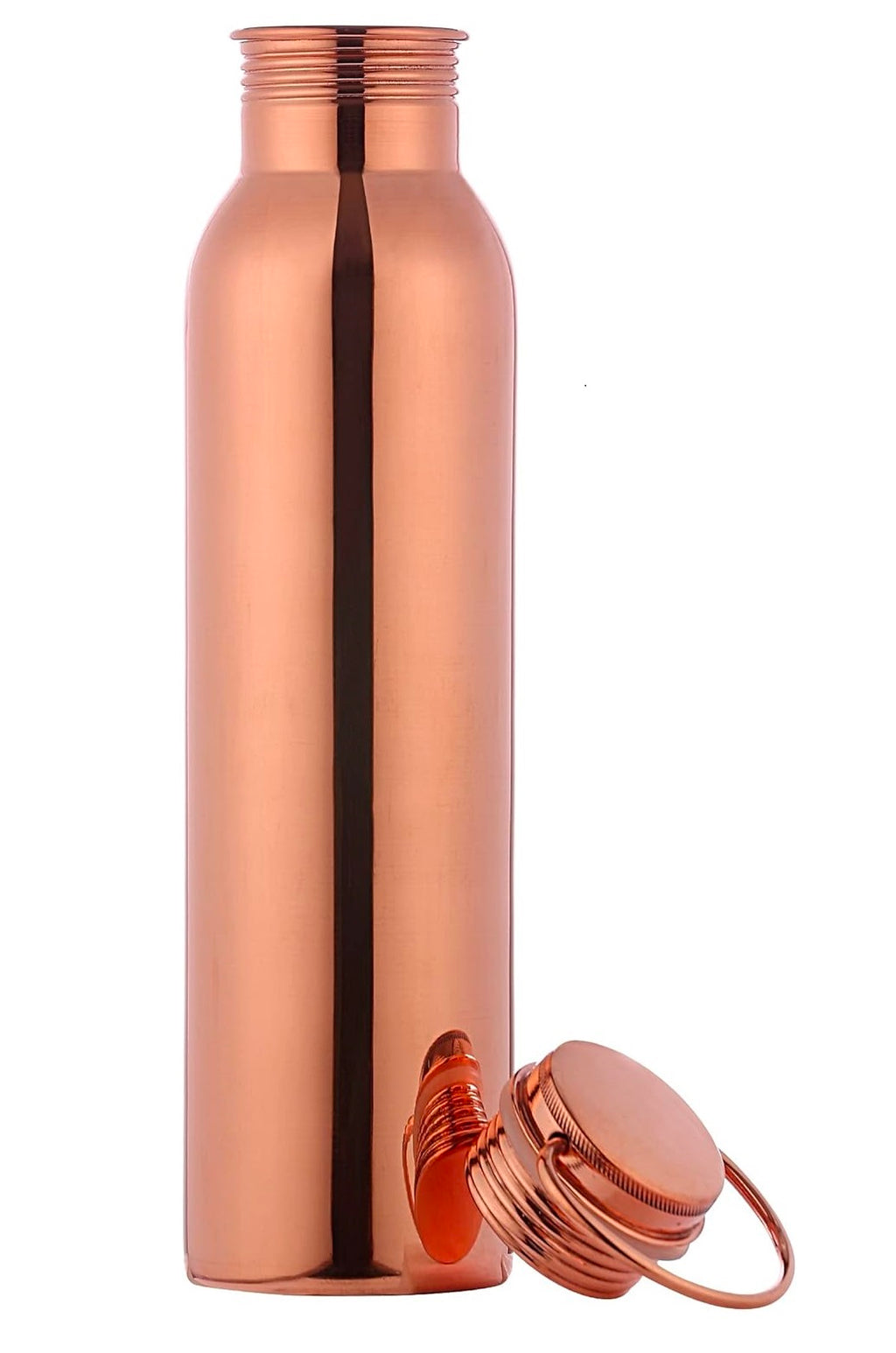 Handcrafted Handal Pure Copper Water Bottle for Drinking Water, 34 Oz Leak-Proof