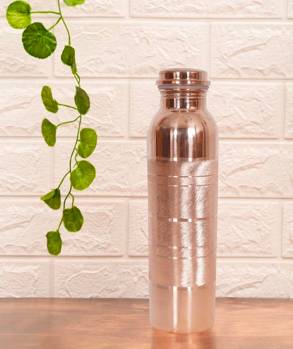 Pure Copper Water Bottle for Drinking Water, 34 Oz Stay Hydrated and Enjoy Ayurvedic Benefits – Leak-Proof