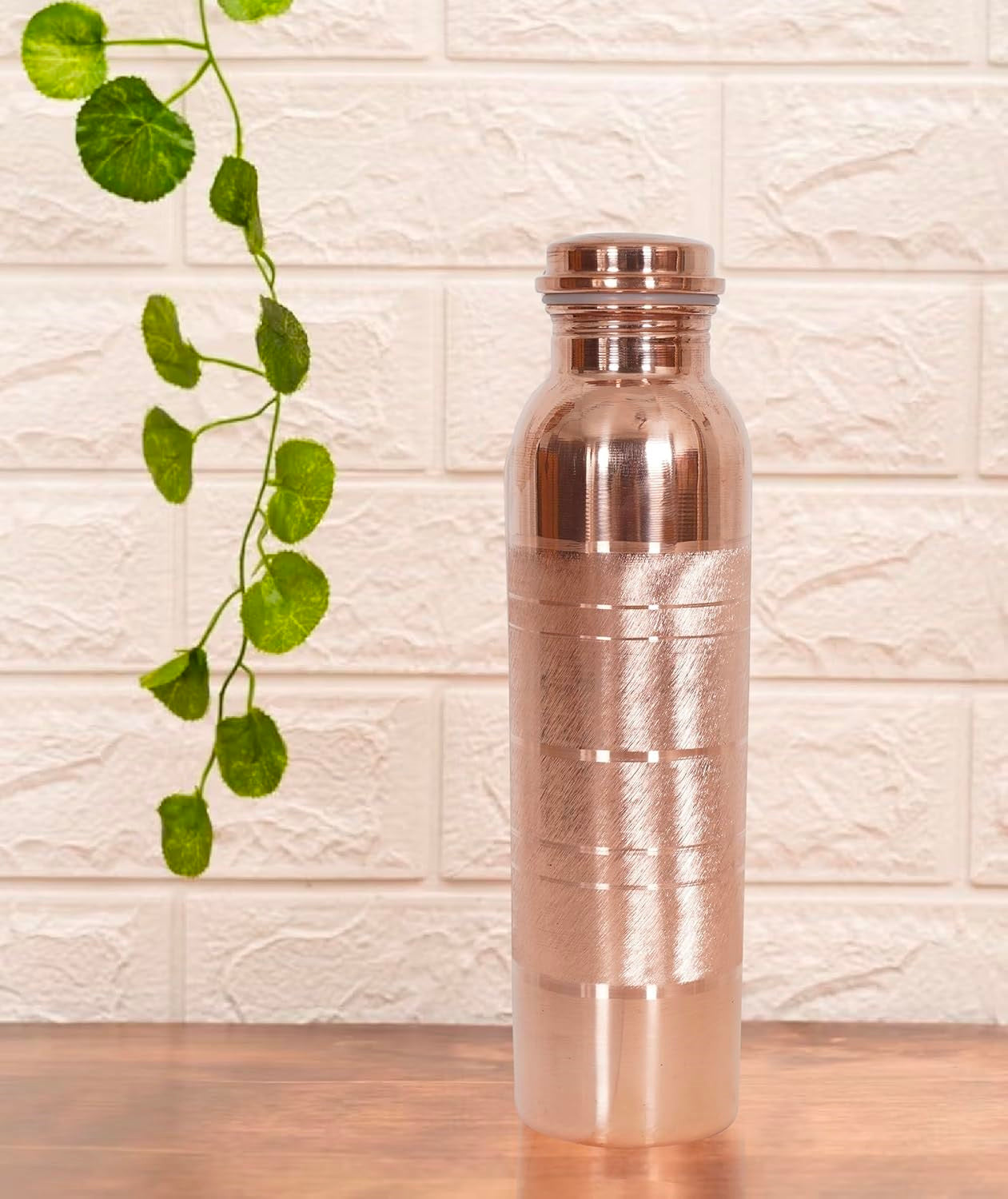 Pure Copper Water Bottle for Drinking Water, 34 Oz Stay Hydrated and Enjoy Ayurvedic Benefits – Leak-Proof