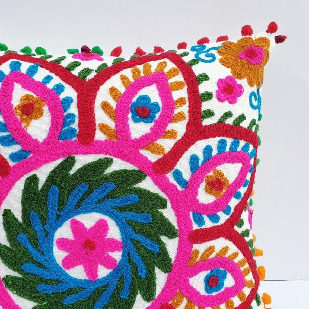 Decorative Hand Made Cotton Throw/Pillow Cushion Covers (16 X 16 Inches)